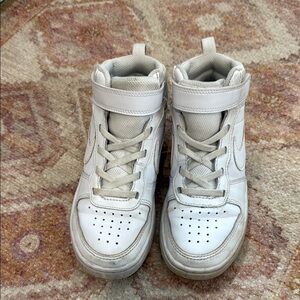 Kids White High-Top Sneakers